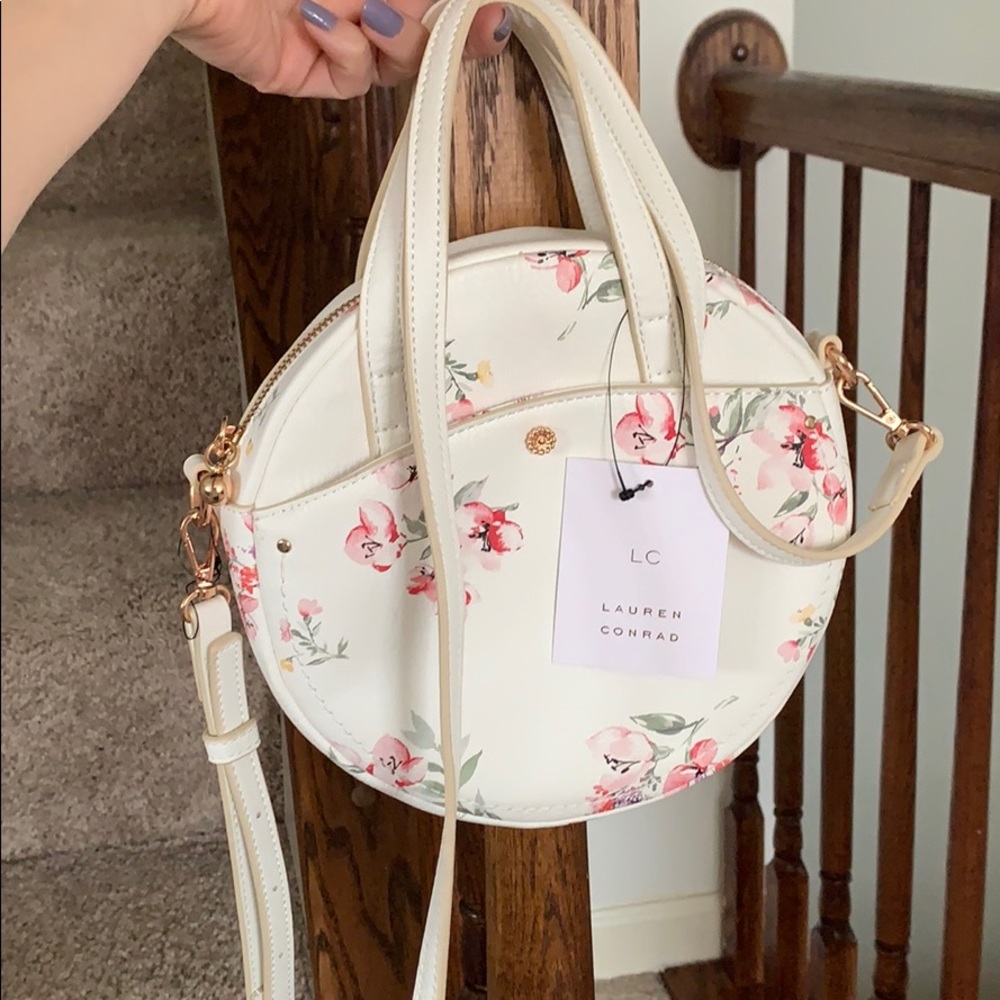 Lauren Conrad spring floral crossbody purse